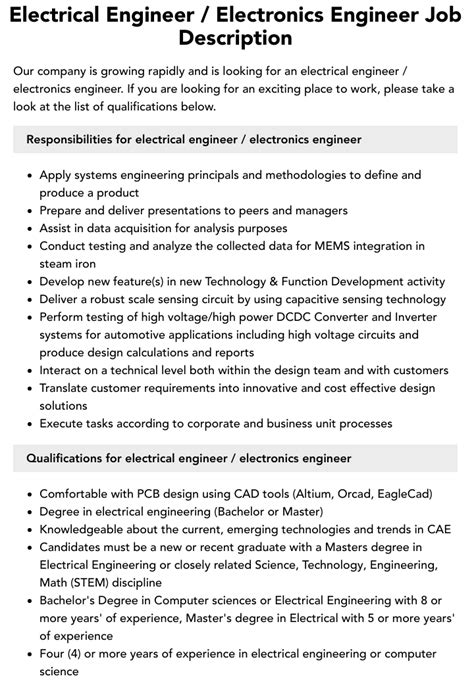 electrical engineering jobstreet|Electrical/Electronic Engineering Jobs in Philippines .